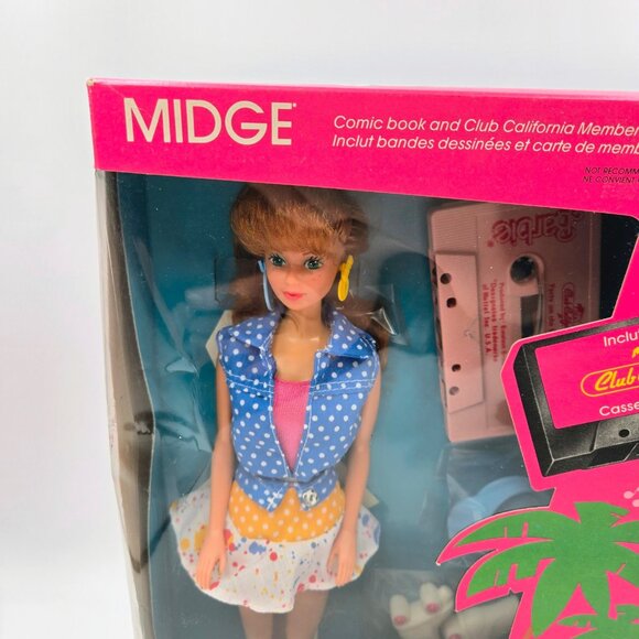 Mattel Canada Barbie Club California Midge Doll With Cassette 1987 NRFB 4442 Rea - Picture 4 of 16